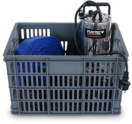 Pompa sommersa SET INOX FX-SP11100 per acque grigie e di scarico 1100 W, max. 15000 l/h, prevalenza max. 11 m, spessore elemento fino a 35 mm