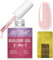 INTOBAS Nudo Rosa Gel Ricostruzione Unghie Professionale 5 In 1, Builder Gel 15ml, Smalto Semipermanente Primer Per Acrigel, Extension, Restauro E Nail Art