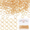 Beebeecraft 1 Box 300 Stück Gold Jump Ringe Spaltringe 18K Vergoldete Offene Biegeringe 5 mm Für Die Schmuckherstellung Halsketten Schlüsselanhänger Gelber Stecker