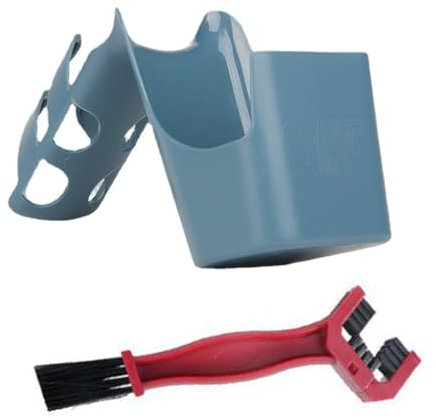 ANBOO Chaine Moto Outils de Stockage d'Huile et Brosse Chaine Moto, Stockage d'Huile Chaîne Vélo, d'Huile Collecte de la Pollution pour Moto et Vélo