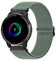 Oumida Armband für Garmin Venu 2 Plus/Venu Sq/Venu Sq 2 Music für Damen Herren, 20mm Nylon Uhrenarmband Elastisches Verstellbar Sport Ersatzband für Garmin Venu Sq 2 Armbänder, Avocadogrün