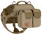 OneTigris Hoppy Camper 3.0 Harnais pour chien avec poche - Sac à dos pour chiens de taille moyenne/grande - Sac à dos pour chien - 2 poches principales et 4 poches secondaires - Marron M