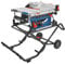 BOSCH GTS15-10 Sega da tavolo portatile da 10 pollici con supporto per ruote di sollevamento a gravità, capacità di strappo di 15 ampere, 32-1/8 pollici