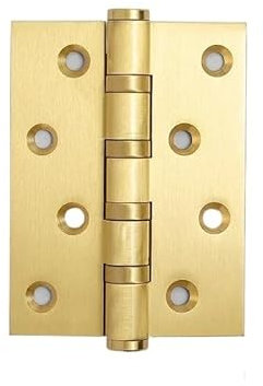 MeGLob 4 Inch 5 Inch Interior Swing Door Brass Hinges Free Slot Smoothly Thickening Mute Brass Wooden Door Hinges (Color : White)