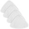 4 panni in microfibra, accessori per pulizia a vapore, coperture per panno abrasivo, accessori di ricambio triangolari (bianco)