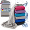 Blumtal Kühlhandtuch - kühlendes Handtuch als Sporthandtuch - Mikrofaserhandtuch mit Kühlfunktion - Fitness Handtuch 100x30 cm - Kühltuch Cool Towel mit Tasche - Fitnesshandtuch - Fitness Zubehör Grau