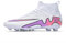 Scarpe da Calcio Mens Studs High Top Spikes Outdoor Training Giovanile Sportive Traspiranti Antiscivolo (Bianco Rosa2499,32)