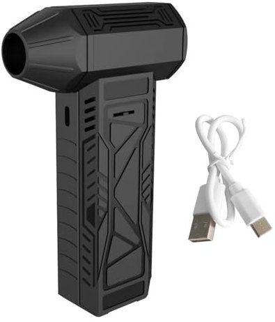 Jet Dry Mini-Gebläse,Ultra-leistungsstark 130.000 U/min,52m/s Turbo-Jet-Ventilator,Kabelloser Turbo-Betriebener Mini-Jet-Gebläse,Trockengebläse für Auto,Reinigung,Camping (Schwarz)