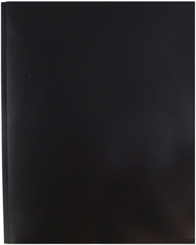Original DINOR Wolkenmarmor-Recycling PP-Color Kunststoff-Ordner. DIN A4 Ringordner Vegan Aktenordner Briefordner Büroordner Plastikordner Schlitzordner 7 Farben zur Auswahl (Black)