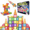 Desire Deluxe Magnetische Fliesen Bausteine Set Spielzeug für Mädchen & Jungen ab 3 Jahren – Pädagogischer Magnetstiel Lernspielzeug Vorschule Gehirnentwicklungsspielzeug für Kinder,