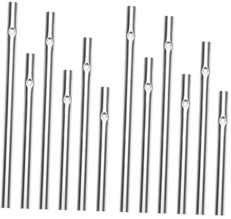 KITANDOVE 12pezzi Tubo Decorativo Per Campane Vento Accessori Per Realizzazione Fai Te Tubo Di Sostituzione Per Campane Vento Varie Per Esterni e Giardini