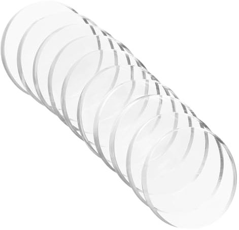 NUOBESTY 10 Stück Glastisch Pads Anti Abstandshalter Saugnapf Dämpfer Für Glasplatten rutschfeste öbelunterlage Tischschutz Für Stabile Abdeckung Transparent Und Langlebig