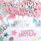 KOBOKO Happy Birthday Konfetti, Tischdeko Geburtstag Deko, Konfetti Geburtstag Tischdeko, Happy Birthday Deko, Geburtstagsdeko Tisch, Glitzer Confetti für Geburtstage Partys
