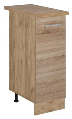 Vicco Apothekerschrank R-Line, Medizinschrank für die Küche, Sonoma, 30 cm, AP Eiche