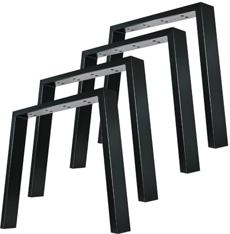 NJIEzhao Tischfüße Metall 4 Tischbeine aus Metall, robuste Möbelbeine in U-Form, Couchtischbeine for DIY-Möbel