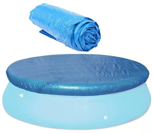 Bâche pour Piscines Ronde, Bâches Solaire Ronde pour Piscines Gonflables, Couverture De Piscine Protection pour 305cm/10feet Piscines Hors Sol