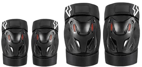 Conjunto De Protección para Motocicleta Cuatro Piezas: Coderas Y Rodilleras (Incluidas Las Rodilleras) con Reflectantes