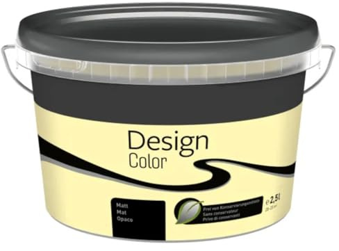 TMPpro Premium Wandfarbe Innen 2,5 L – Design Color – Hochdeckend & Abwaschbar – moderne Farben (Vanille)