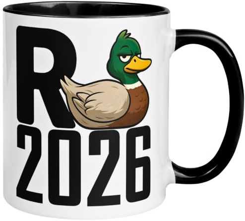 Rente Tasse | R Ente 2026 | Geschenk Renteneintritt Mann Frau | Geschenke Becher Rentner Rentnerin Ruhestand Vorruhestand Pensionär Ruheständler