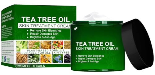 Bio-Teebaumölcreme, nicht fettendes, sanftes Feuchtigkeitsgel, Naturkosmetik für unreine Haut, professionelle Teebaum-Hautpflegecreme