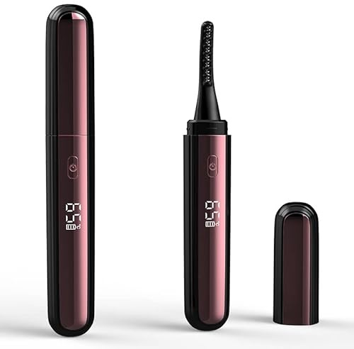 Hitzebetriebener Wimpernformer – Kabellos, USB-Ladung, perfekt für natürliche Wimpern & Wimpernverlängerungen – Sicheres Locken ohne Zange (Schwarz,1 Stück)