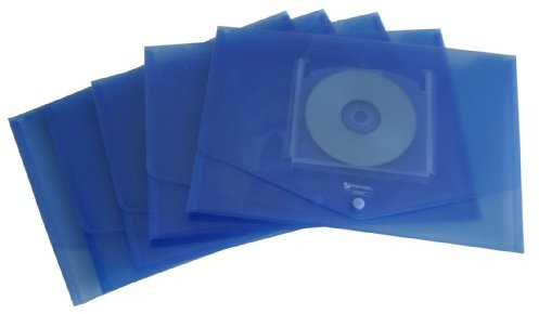 REXEL Dokumententasche mit CD-Fach ICE/2101665 A4 transparent blau PP Inh.5