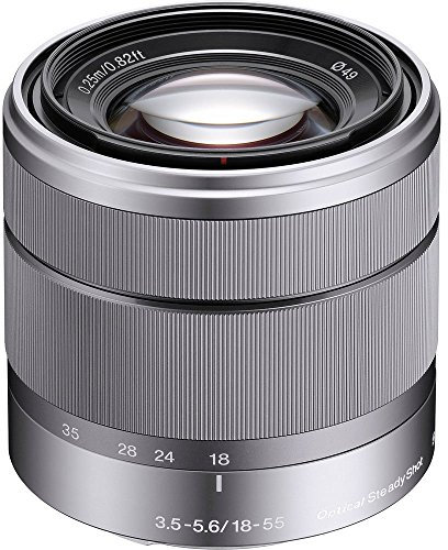 Sony Alpha SEL1855 E-mount 18-55mm F3.5-5.6 OSS Lens (Silver)