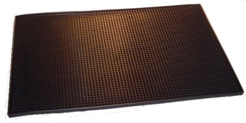 Gläsermatte Barmatte aus Gummi genoppt 45x30x1 cm schwarz