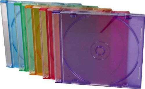 Custodie CD DVD multi colore sottili pezzi 10
