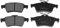 Blue Print ADA104249 Brake Pad Set, pack of four