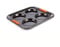 Le Creuset Molde antiadherente para 4 Yorkshire puddings, diámetro 10 cm, resistente a ácidos, revestimiento de acero al carbono, Gris/Naranja, 94101200000000, 94101200000000