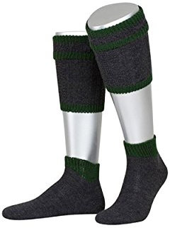 Almbock Trachtensocken Herren schwarz - Trachtensocken Herren kurz - Trachten Stulpen in den Größen 40, 41, 42, 43, 44, 45, 46, 47