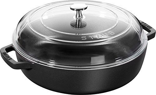 Staub 40501-060-0 Sauteuse en Fonte Noir 24 cm