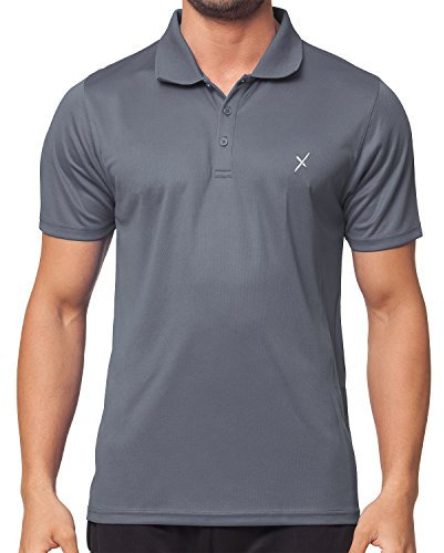CFLEX Herren Sport Shirt Fitness Polo-Shirt Sportswear Collection - Grau XL