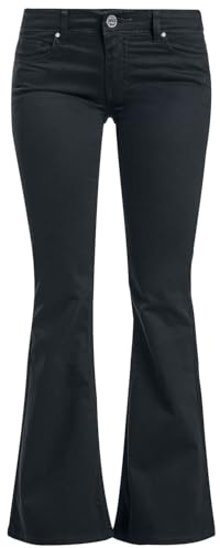Black Premium by EMP Damen Schwarze Jeans mit Schlag