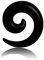 Treuheld® 8mm Dehnschnecke als Schmuck & zum Dehnen - Schwarz - Flesh Tunnel & Ohr Plug Dehner/Ohrloch Expander - Acryl/Kunststoff