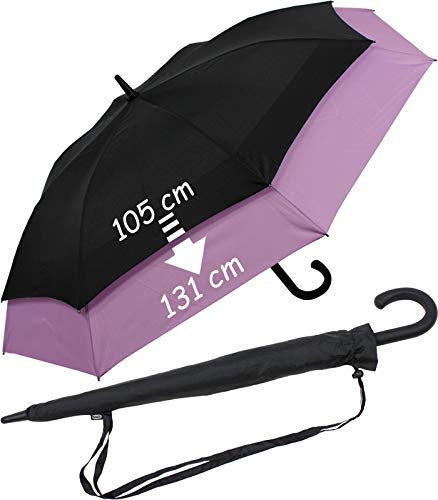 iX-brella expandierender Stockschirm mit Automatik Move to XXL - schwarz-lila