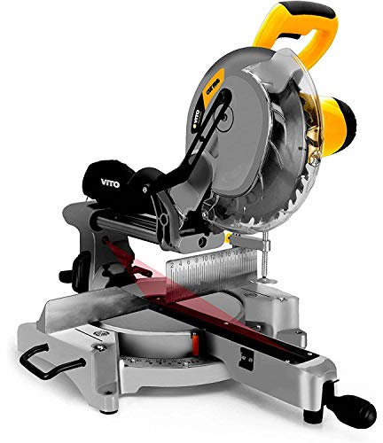 Ingletadora telescópica Full Miter 2100 Vito Pro-Power | potencia 2100W | Velocidad rotación: 4700 rpm | guía doble telescópica