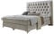 Atlantic Home Collection Boxspringbett RONJA mit extra großem Kopfteil in Hoteloptik, 180x200 cm, inklusive Topper (Härtegrad H2), Creme