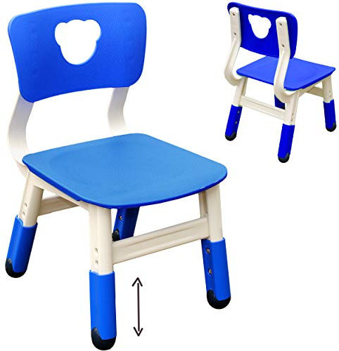 alles-meine.de GmbH Kinderstuhl - 3 Fach - höhenverstellbar & mitwachsend - BLAU - kippsicher/bis 100 kg belastbar - für INNEN & AUßEN - 1-5 Jahre - Kindermöbel für Mädchen &..