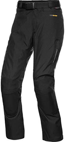 FLM Touren Textilhose 3.0 - Motorrad Jacke mit Protektoren Wasserdicht, Winddicht und Atmungsaktiv - Komfort & Ausstattung schwarz XL (lang)
