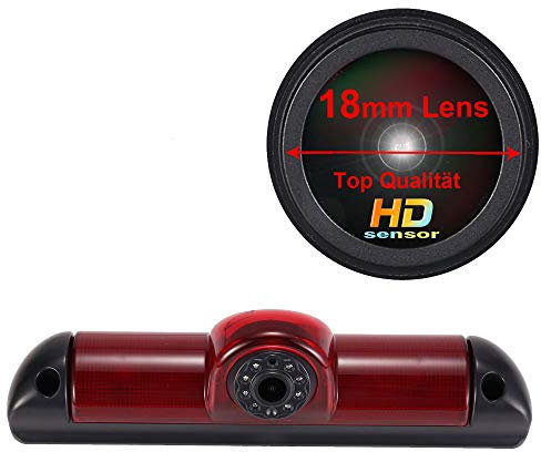 1280X720 Pixel 1000TV Lines Auto Dritte Dach Top Mount Bremsleuchte Kamera Bremslicht Rückfahrkamera IR Licht für FIAT Peugeot Boxter Citroen Dodge 2006 Ducato Carado Wohnmobil X250 251 Wasserdicht