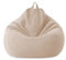 STTC Sitzsack Abdeckung aus Premium-Leinen, Riesen-Sitzsack-Hülle Outdoor Sitzsack Bezug ohne Füllung, Perfekte Passform für Country Interiors,Khaki,L