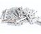 KEKOL 100 PCS Mini Clips en Bois 2.5 CM Argent Pinces À Linge Photo Mur Craft Clip Chevilles pour Accrocher des Photos DIY Décoration