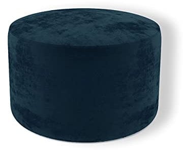 lukmebel Ciri Pouf, 60x39x60cm, Dunkelblau, Gepolstert, Monolith 77 Stoff, Schaumstoffkern, Komfortabel, Universal Design
