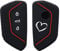 kwmobile Silicone Key Fob Cover Compatible with VW Golf 8 3 Button Car Key