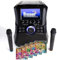 Mr Entertainer Megabox Portable Karaoke Machine with Screen. CDG/DVD/MP3G/USB. Includes 1000 Song Family Party Pack and 2 Wireless Microphones
