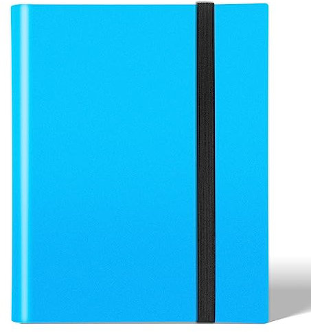 Sammelkarten Album,432 Pockets sammelalbum 24 Seiten,Wasserdichter Ordner Karte Sammelmappe ist beste Geschenk für Weihnachten, Halloween und Geburtstage (Blau)