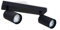 LumenTEC LED Deckenstrahler, LED Drehbar Deckenlampe, Wandstrahler 2-flammig, Schwarz, für GU10 Strahler, SPOTI (Schwarz 2-Flammig)