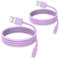 Apple MFi Certified iPhone Lightning to USB Cable - 2 Pack, 2m, Fast Charging for iPhone 13/12/11/X/8/7/6/iPad